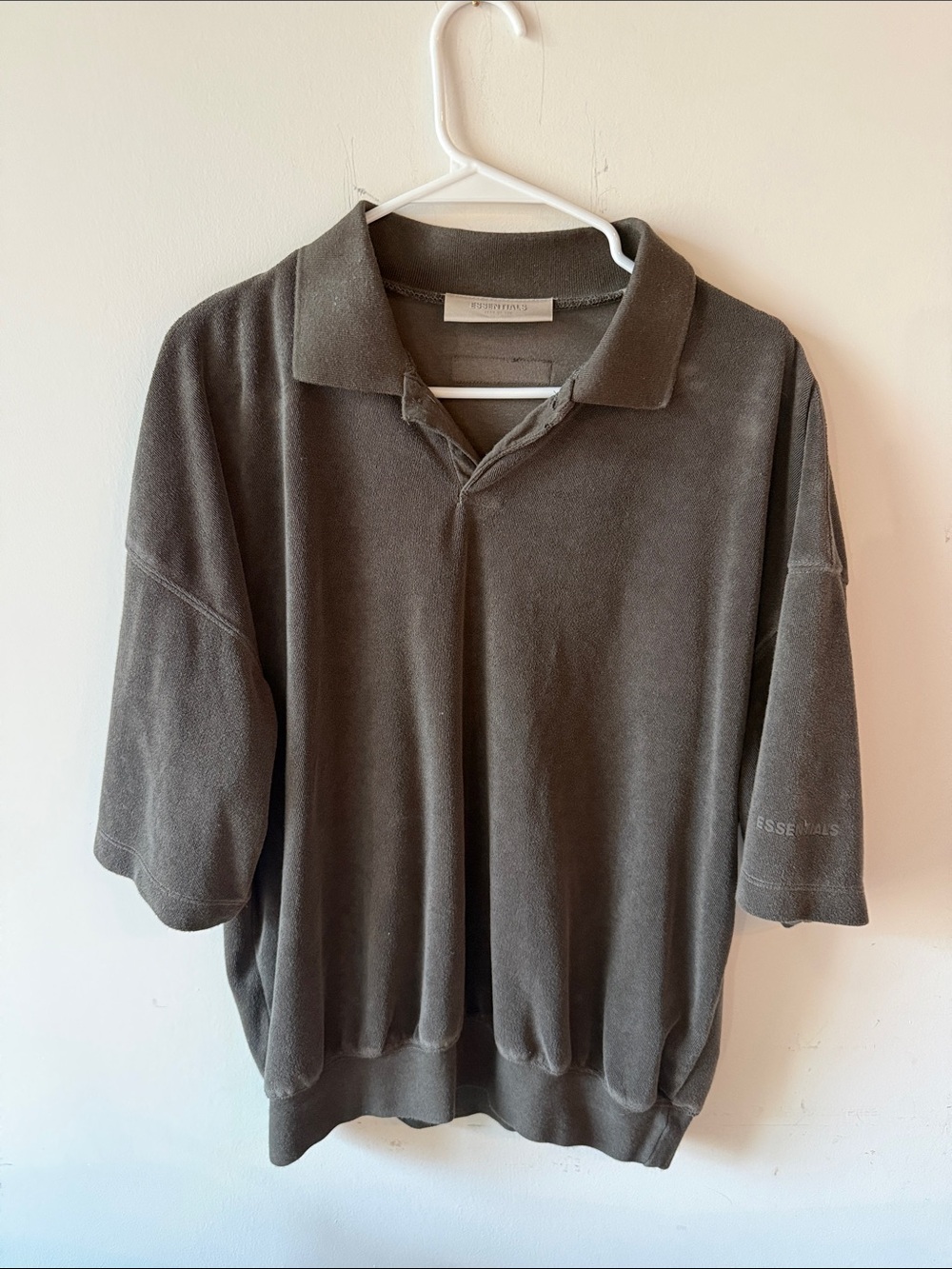 Fear of God Men's Olive Green Polo